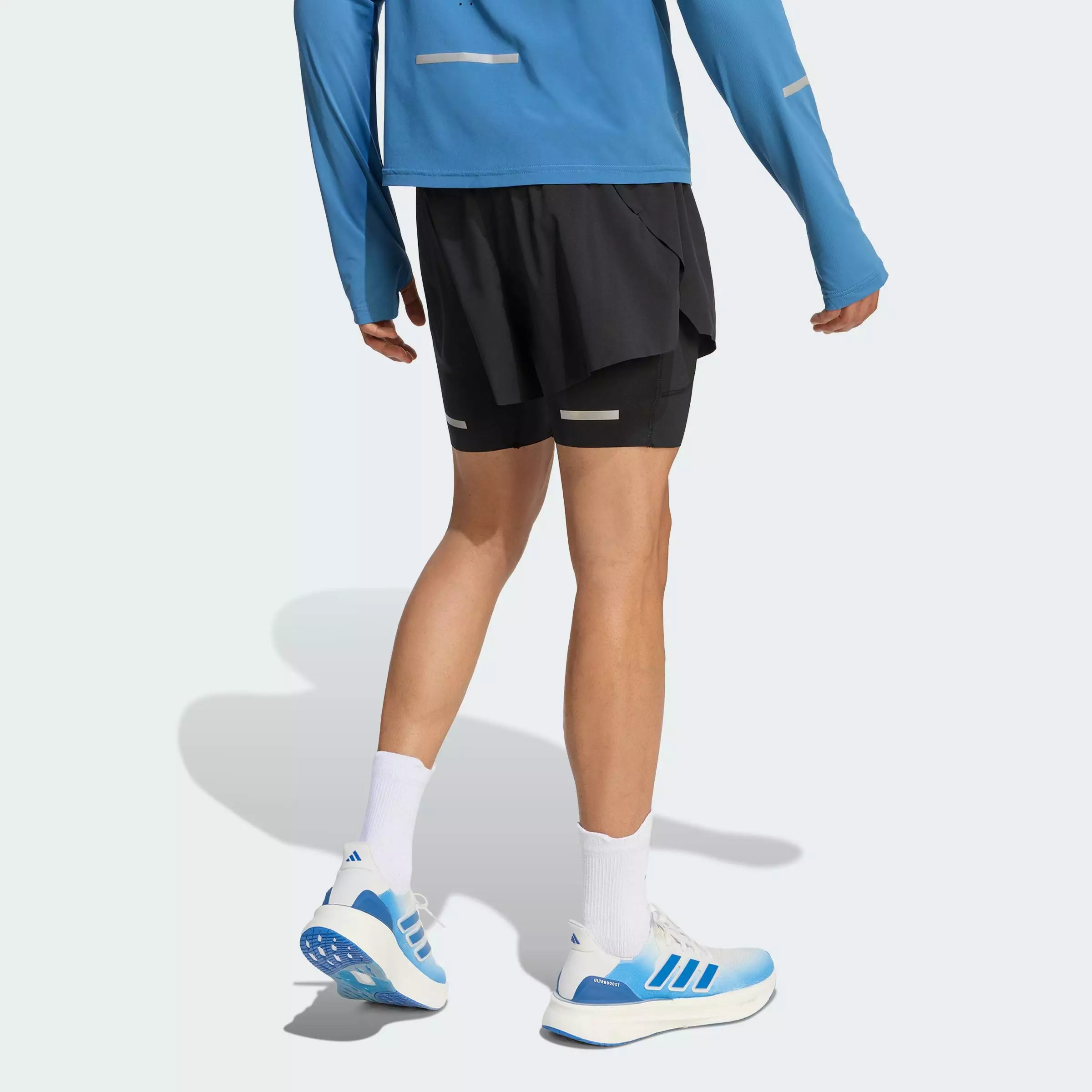 Running ADI365 Climacool+ 4 Pocket 2in1 Shorts Men Black KE8215