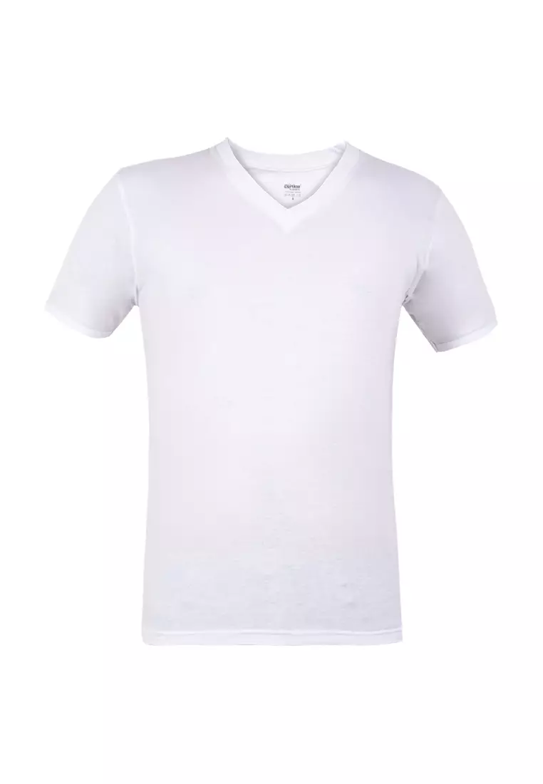Buy Puritan V-Neck White T-Shirt 2024 Online | ZALORA Philippines