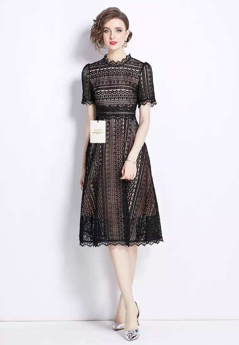 Buy Twenty Eight Shoes Stand Collar Lace Dress ZHY533-609 2024 Online ...