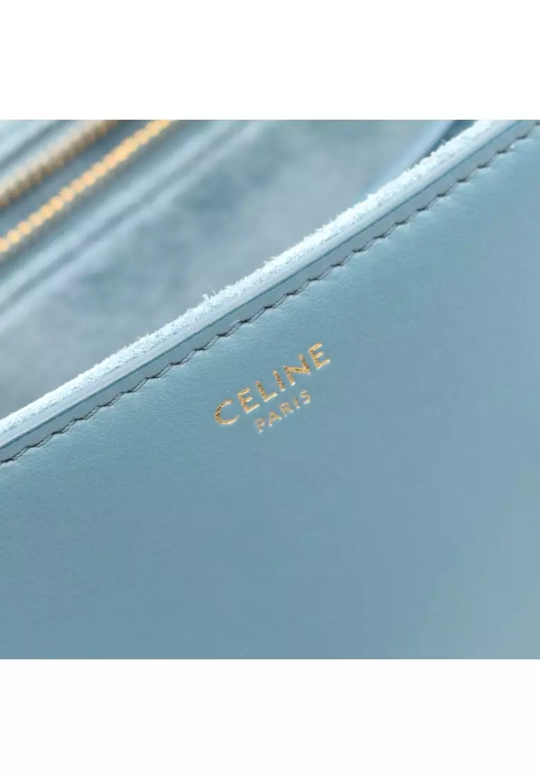 Pre-Loved Celine Teen Soft 16 Shoulder bag leather blue