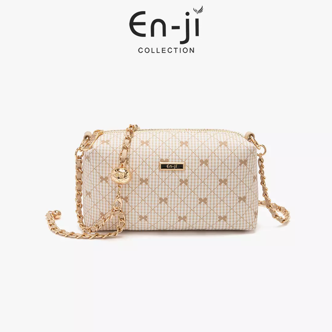 En-ji Kimran Slingbag Wanita Warna Cream