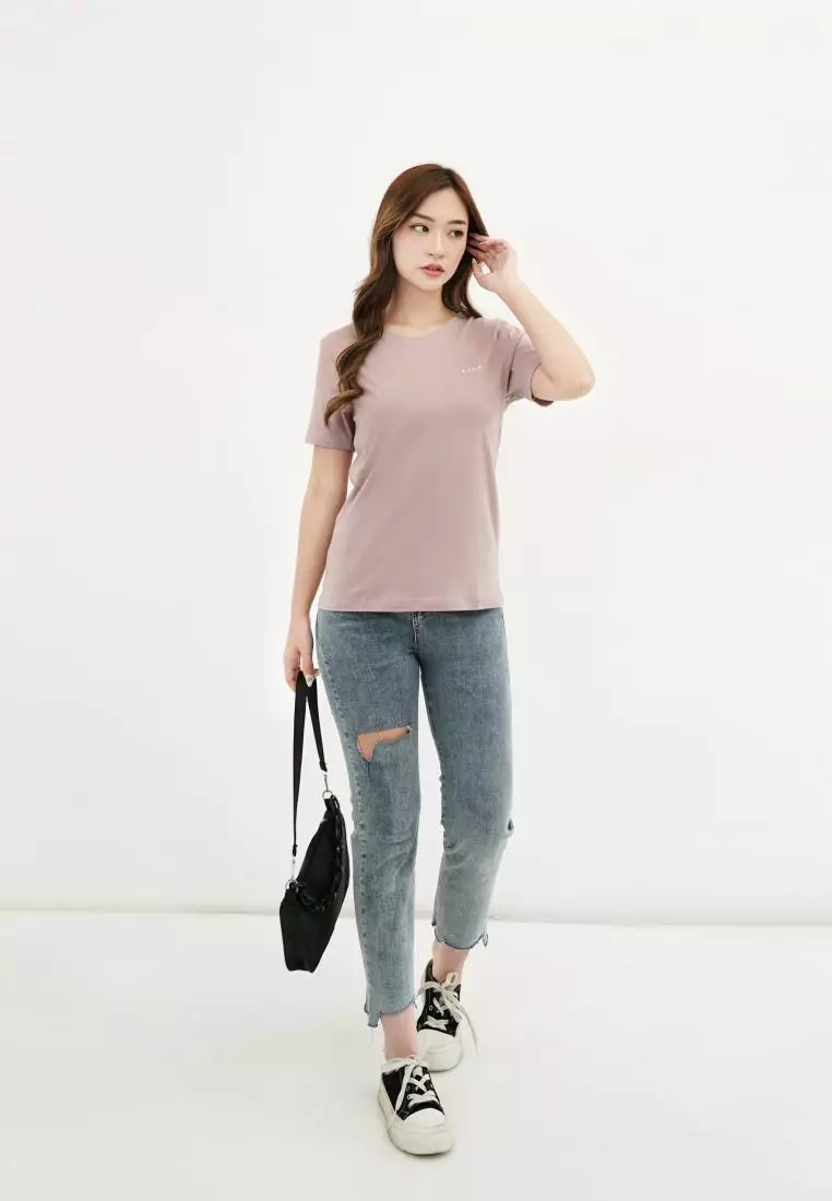 Kale Alice Dusty Lilac / Kaos Lengan Pendek Wanita Premium
