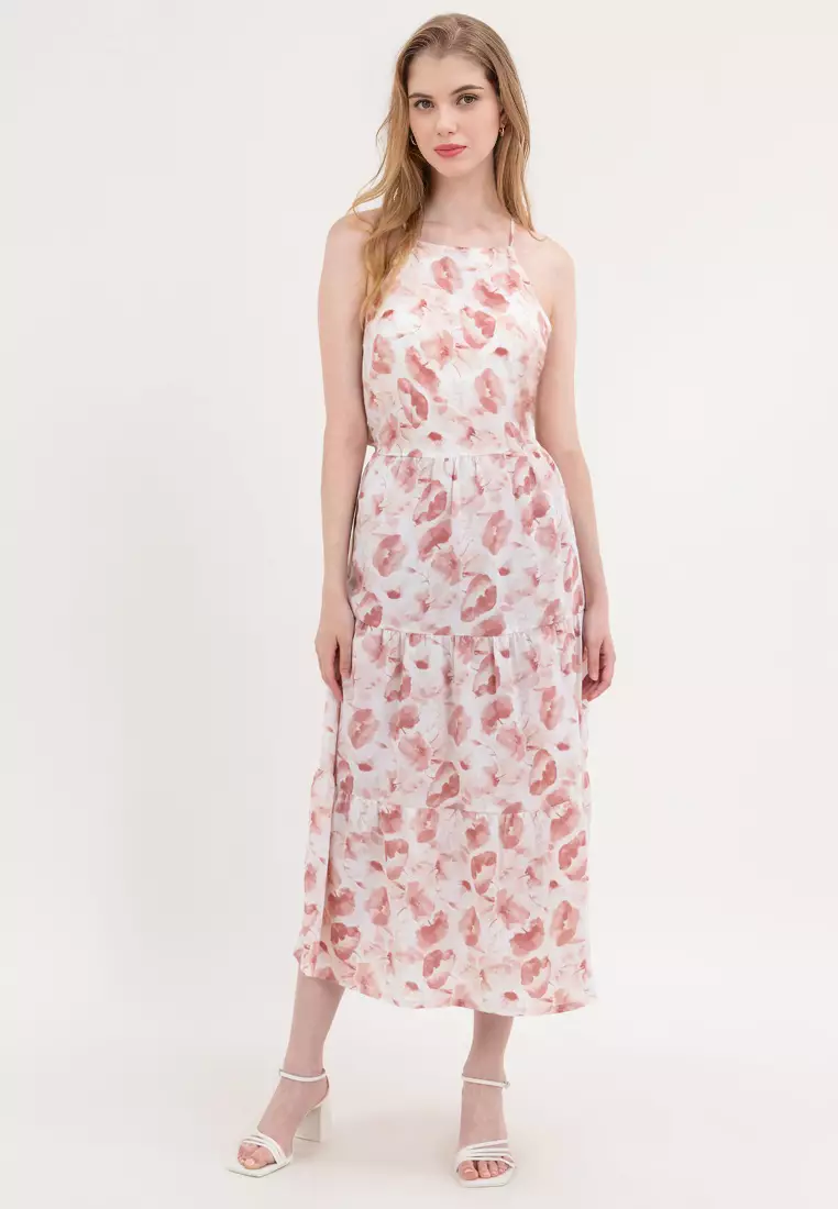 Lulu Halter Tiered dress