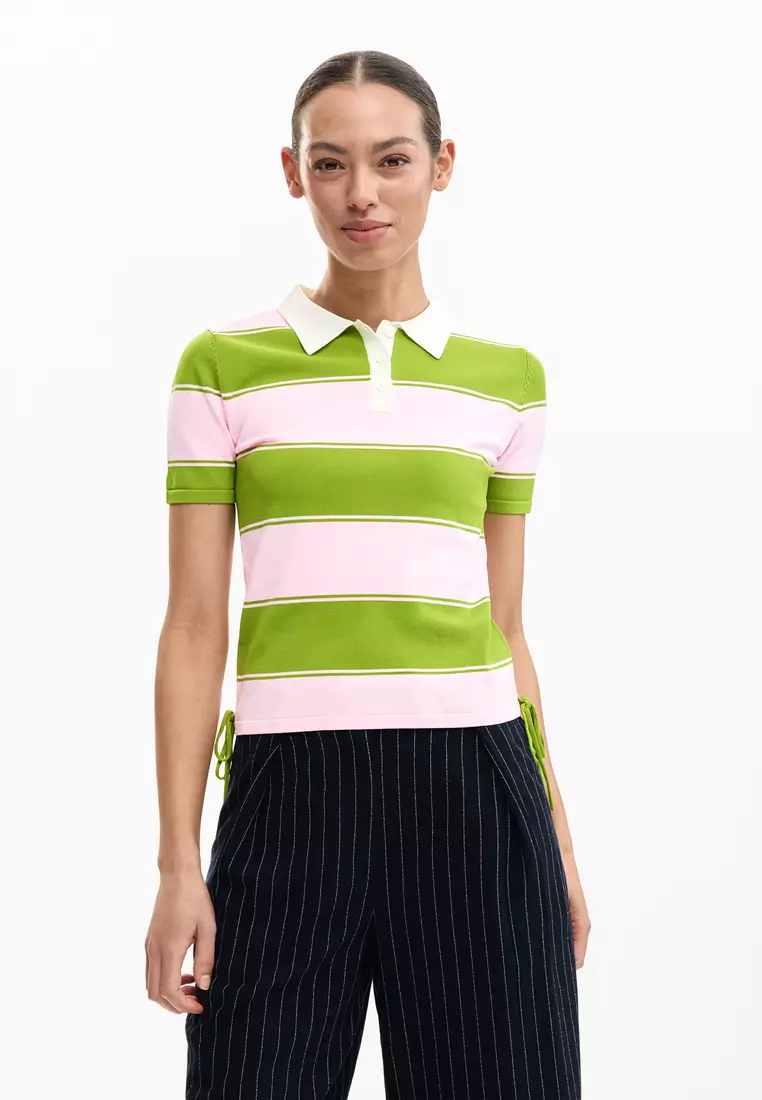Polo shirt with laces
