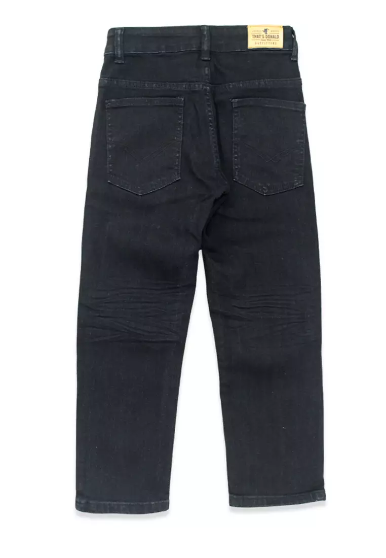 Jeans/ Celana Panjang Denim Anak Laki/ Donald Duck Black Basic
