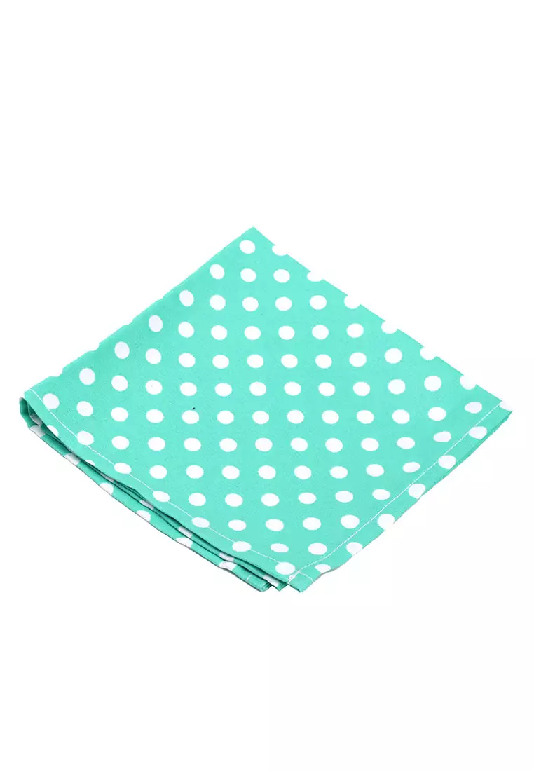 Houseofcuff Dasi Kupu Bowtie Pocket Square Saputangan Tosca Polka A18