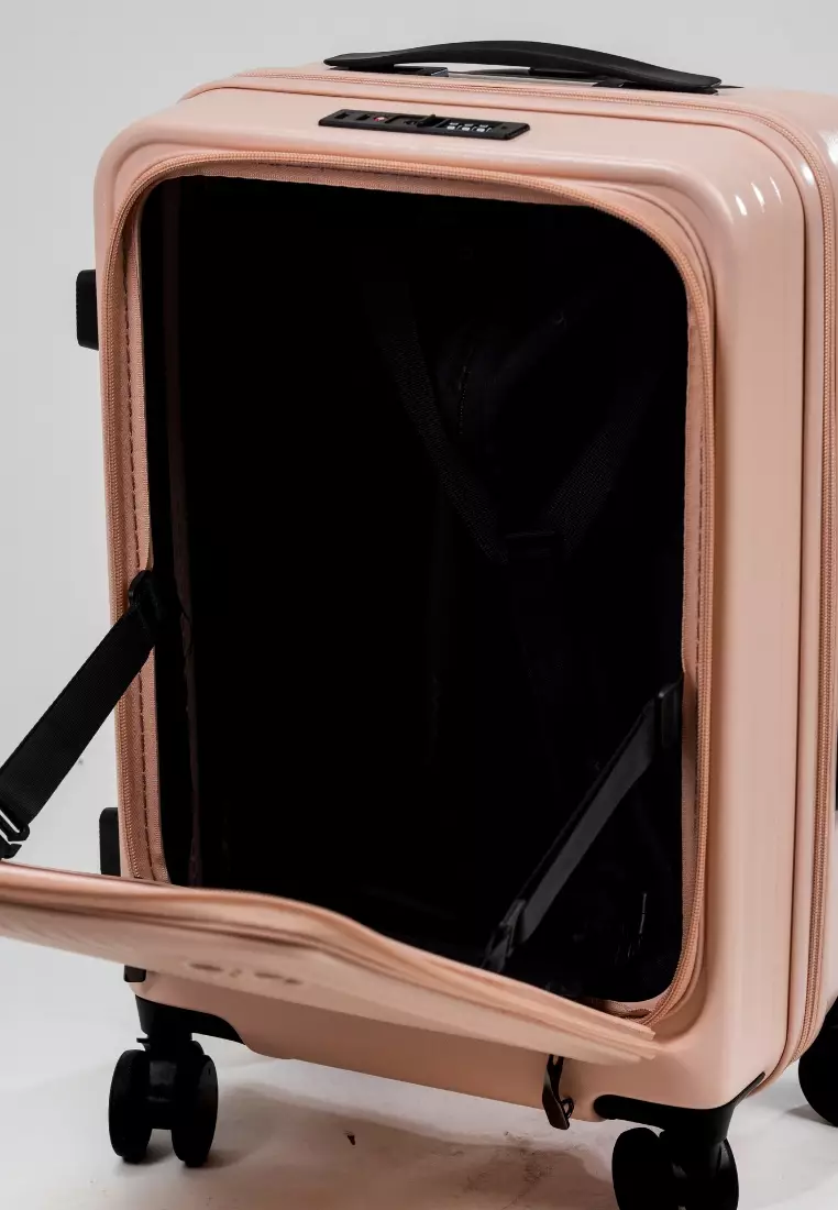 Alpha 20" Small Hard Case Luggage Blush Pink