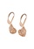 Her Jewellery gold Mesh Heart Earrings (Rose Gold) - Made with premium grade crystals from Austria 94015ACF5C2384GS_3