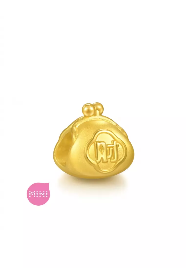 999 24K Chinese Fortune-Attracting Wallet charm  for Women & Men  95930C  (Bracelet not included)
