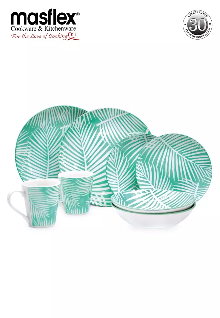 Buy Masflex Masflex 8 Piece Palm Dinnerware Set 2024 Online ZALORA