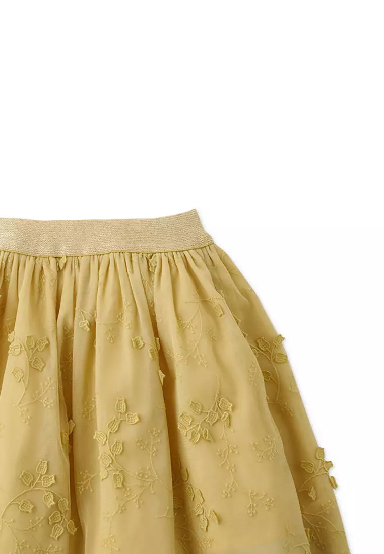Girls All Over Embroidered Tulle Skirt