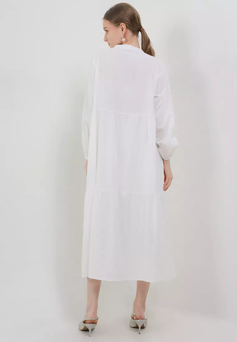 Embellished Buttoned Up Maxi Dress