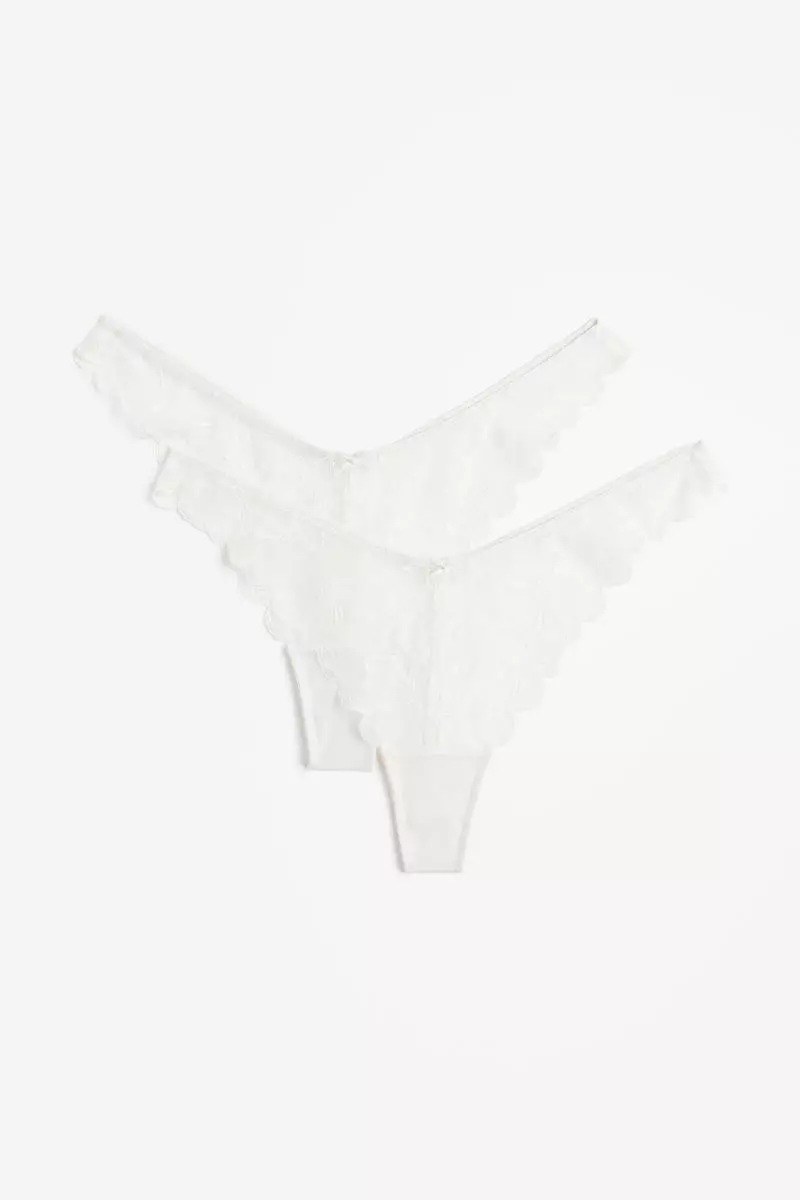 2-Pack Lace Thong Panties