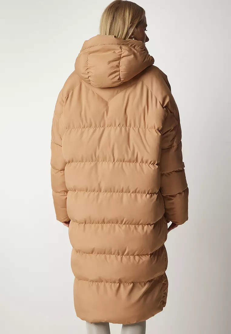 Hooded Long Inflatable Coat