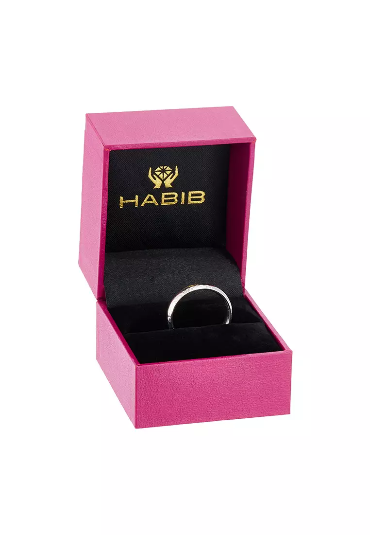 HABIB 750/18K White Gold Ring GRT812-3N