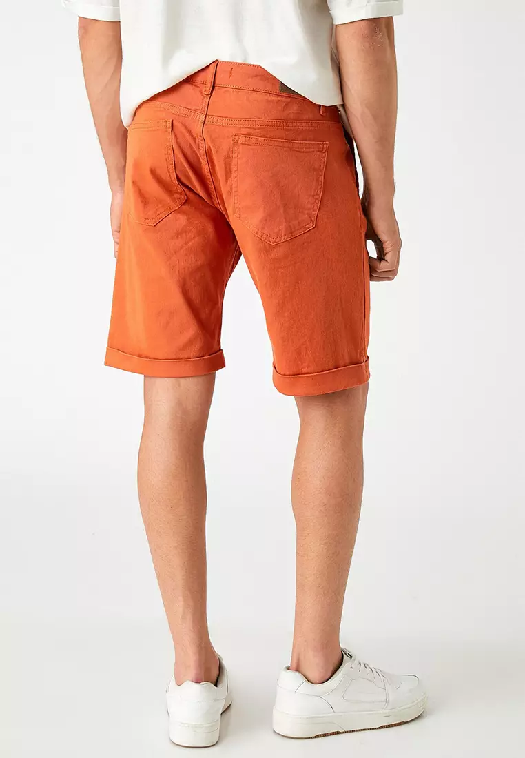 Orange Chino Shorts