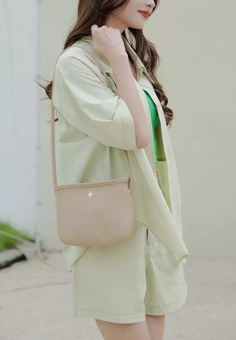 2-In-1 Sling Bag & Zipper Pouch  (2-in-1 Tas Selempang Wanita & Kantong Wanita) - Kuning