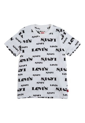Levi's white Levi's Boy's Retro Graphic Short Sleeves Tee (4 - 7 Years) - White 2CF8EKAB23AEAEGS_1