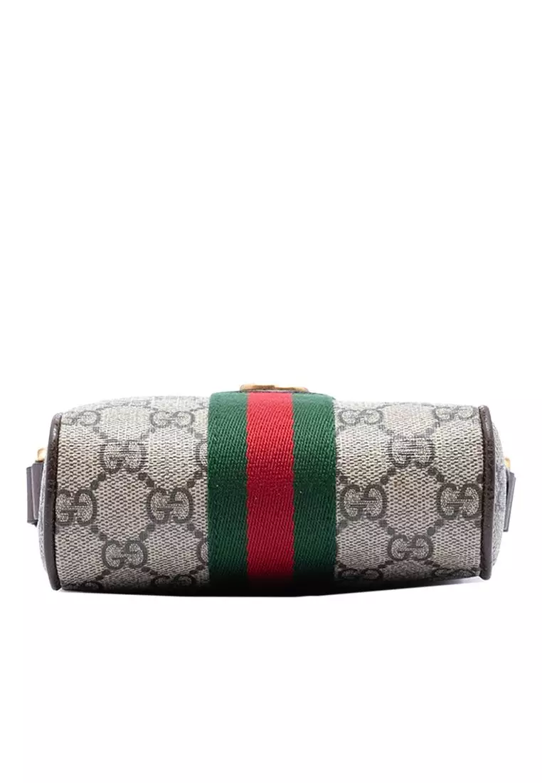 Pre-Loved Gucci Mini Gg Supreme Web Ophidia Crossbody