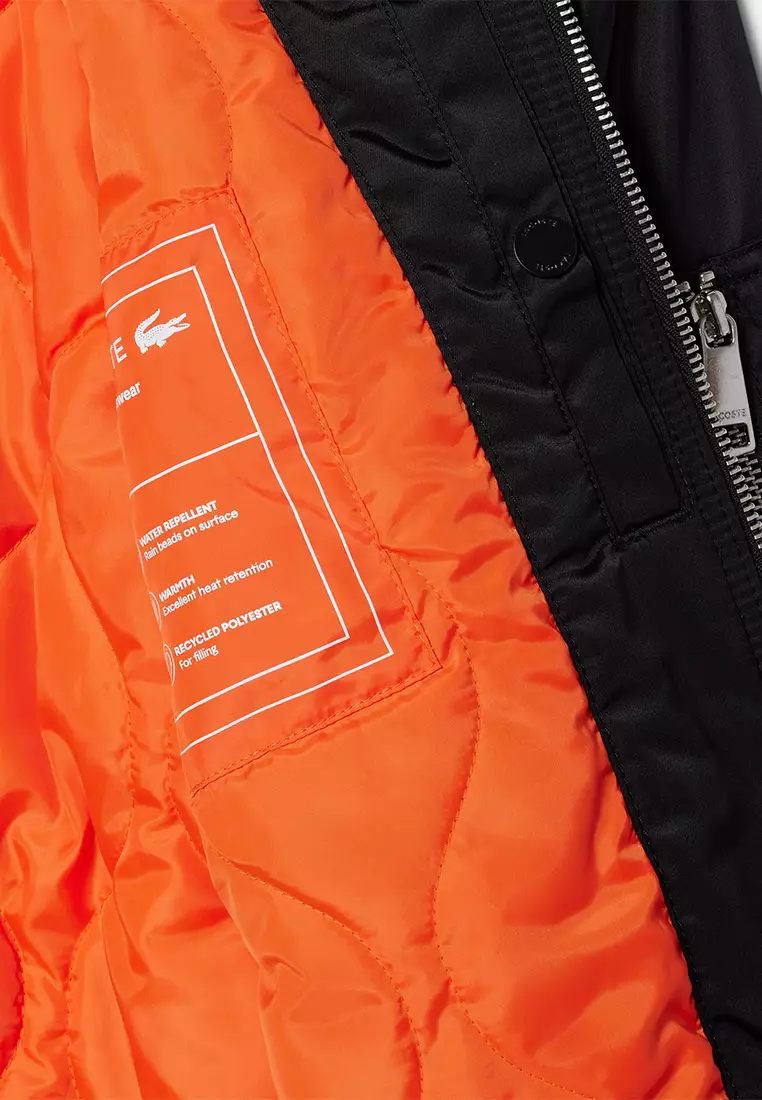 Water-Repellent Padded Bomber Jacket