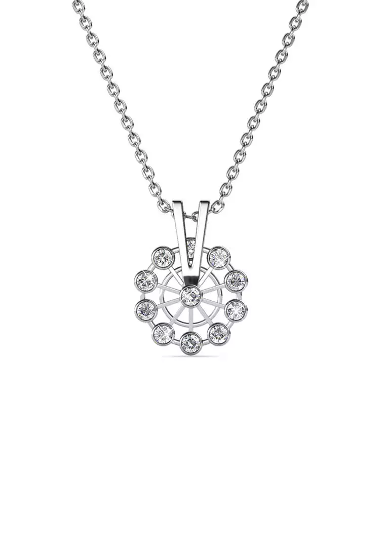 White gold plated pendant outlet