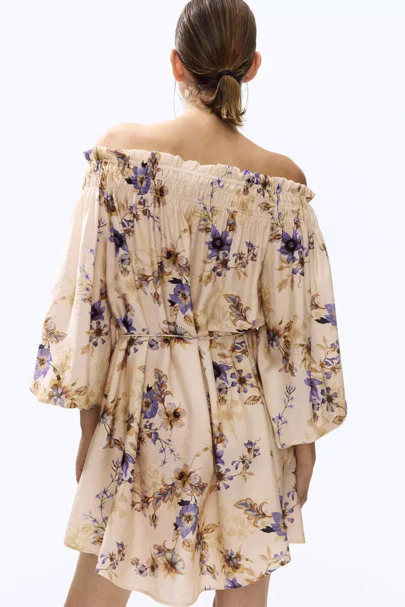 Oversized off-the-shoulder dress