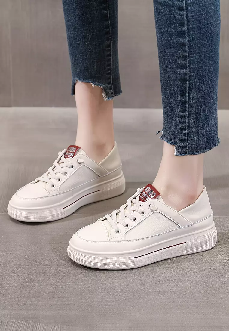 真皮平底小白鞋RX-Y5990