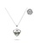 Millenne silver MILLENNE Millennia 2000 Abalone Shell Heart Silver Pendant with 925 Sterling Silver 8D1F9ACCE54E5BGS_5