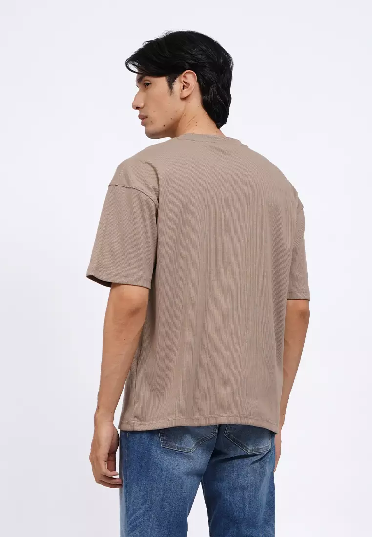 Oversized Textured T-Shirt