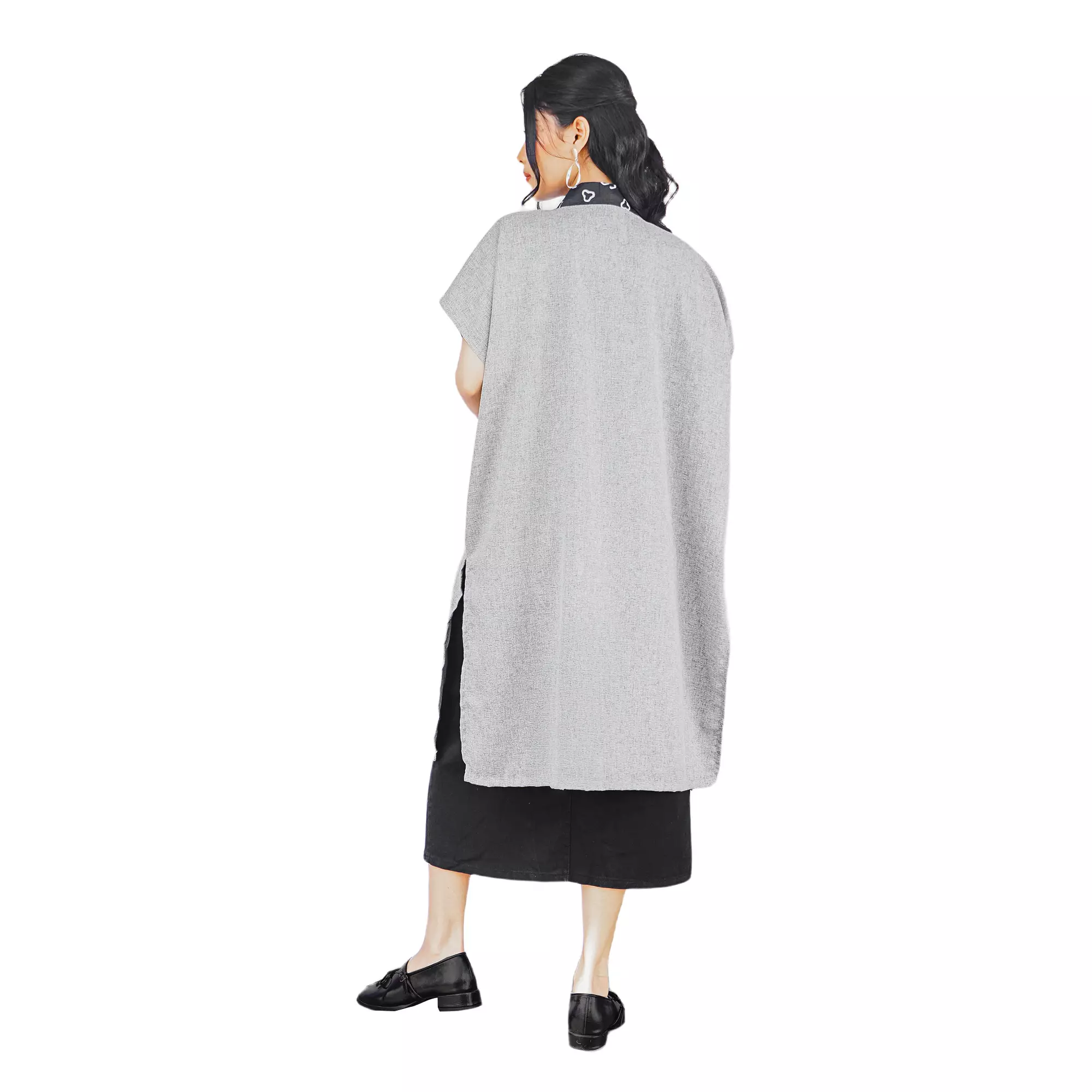 Blazer Batik Wanita - Atasan Batik - Bhatara Batik Ammy - Outer Batik Modern Lengan Pendek