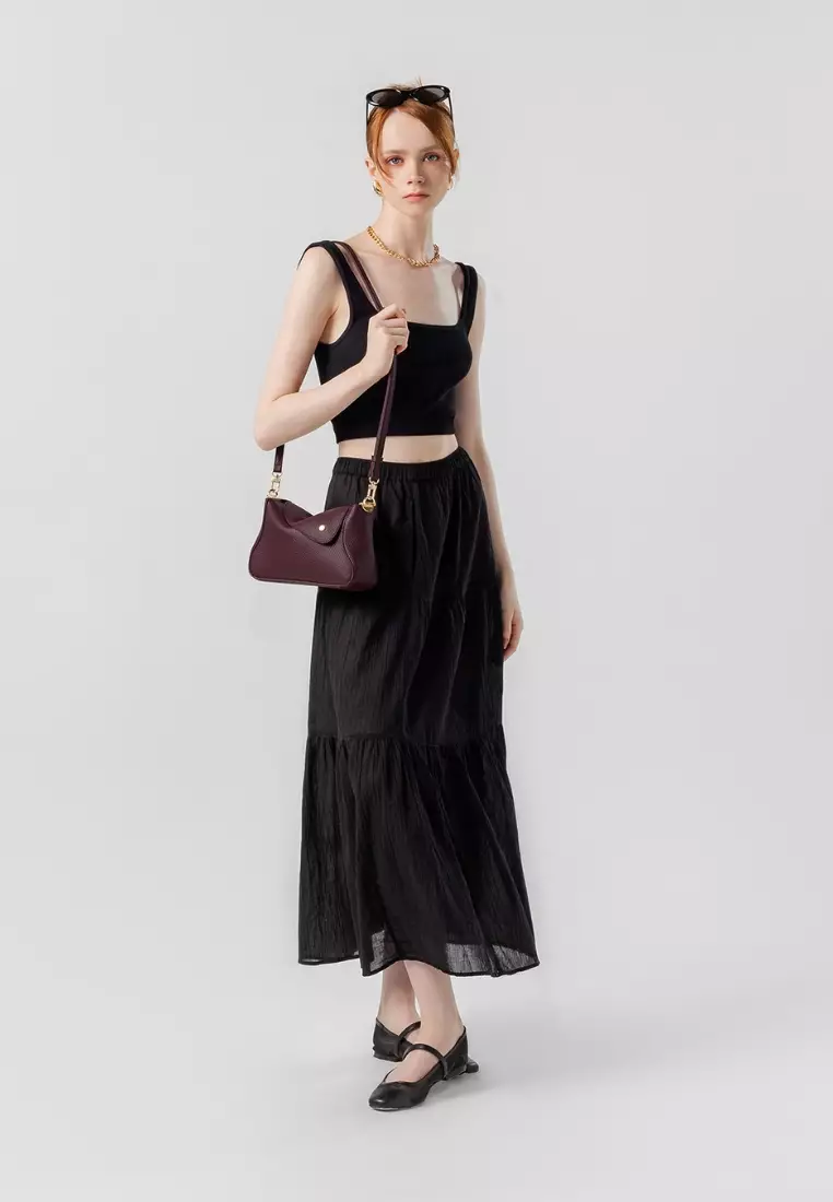 Nami Flap Bag Togo - Blood Red