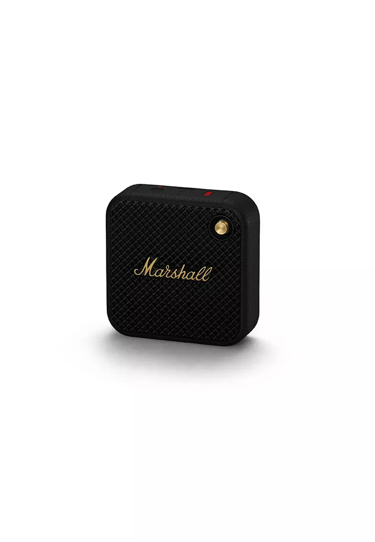 Marshall Willen Portable Bluetooth Speaker, Black & Brass