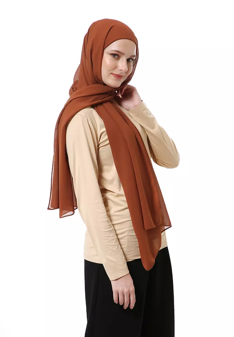 Zhalika Phasmina Motif Polos High Premium Quality - Chocomy