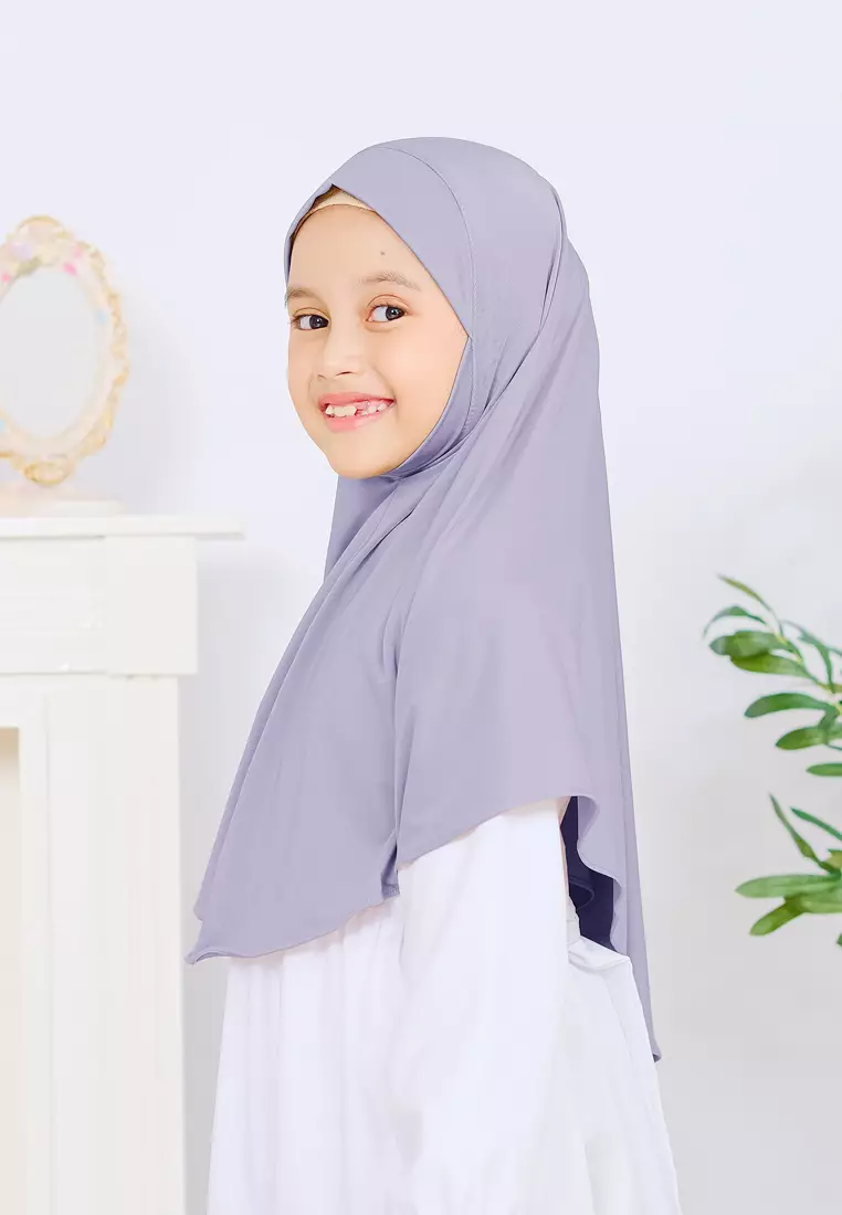 Cotton Bee - Jennaira Bergo Dagu | Hijab Instan Anak Non Pad - S