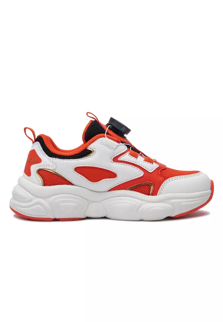 Chunky Sneaker Off-White/Red (Little Kids)