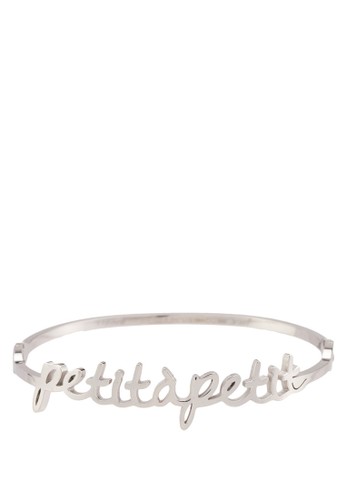 Petit A Petit 立體文字金屬手鐲, 飾品配件, esprit outlet 家樂福飾品配件