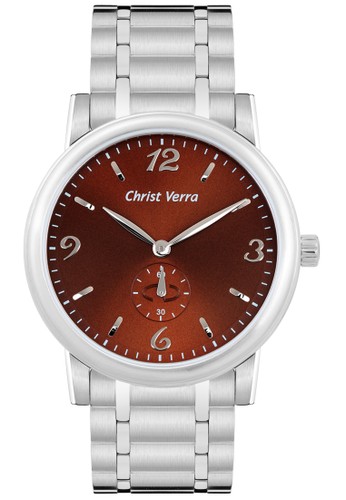 Christ Verra Fashion Women's Watch CV 2049L-11 BRN/SS Brown Silver Stainless Steel