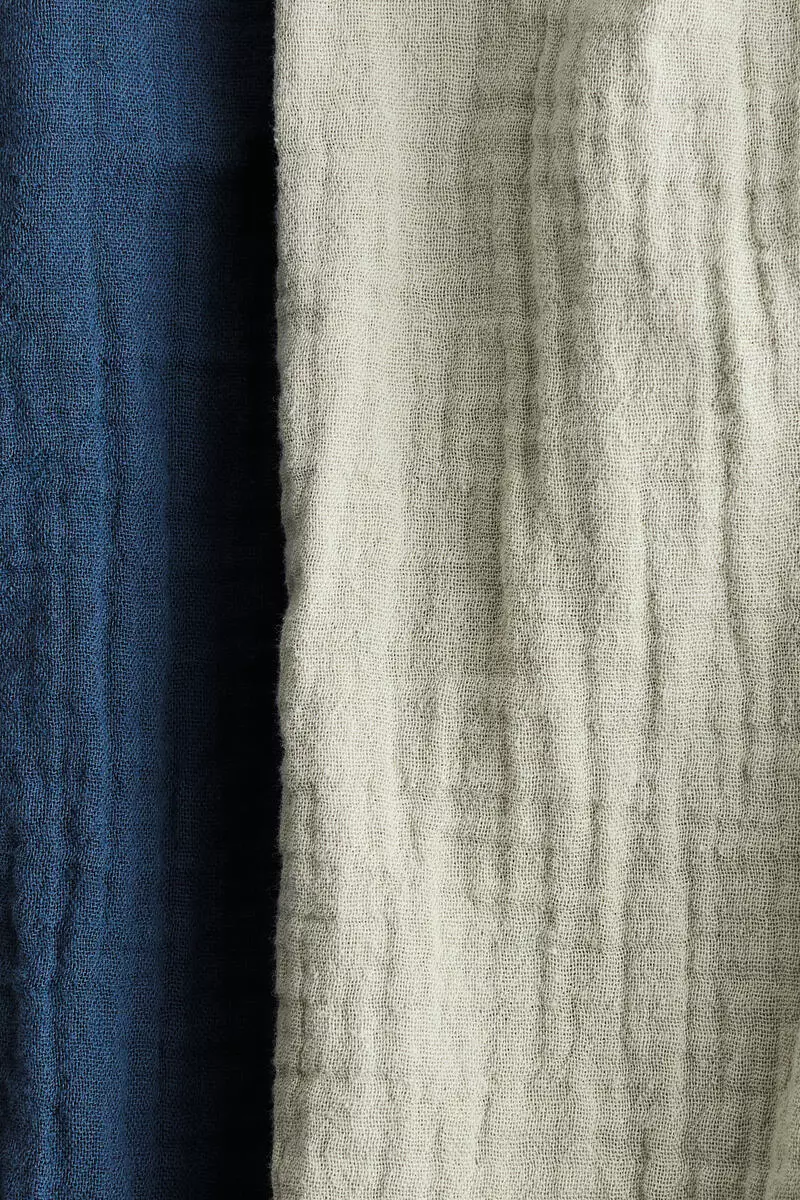 2-pack cotton muslin trousers