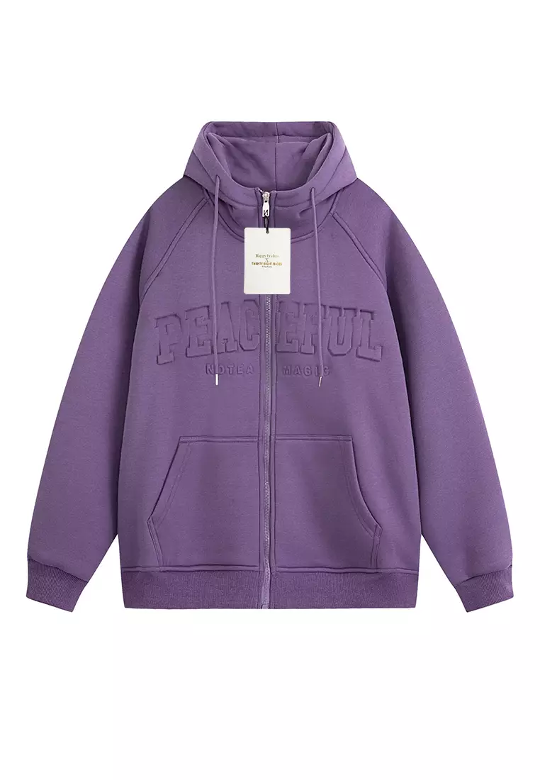 Purple 2025 fleece hoodie