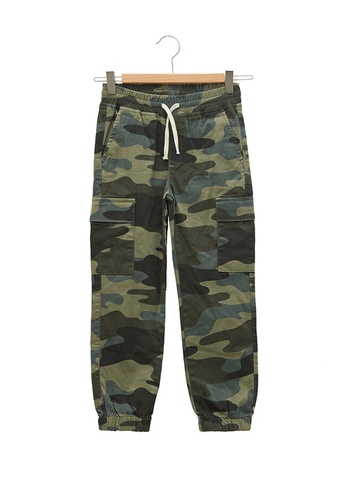 LC Waikiki green Boys Elastic Waist Camouflage Cargo Pants 88B85KAB52B596GS_1
