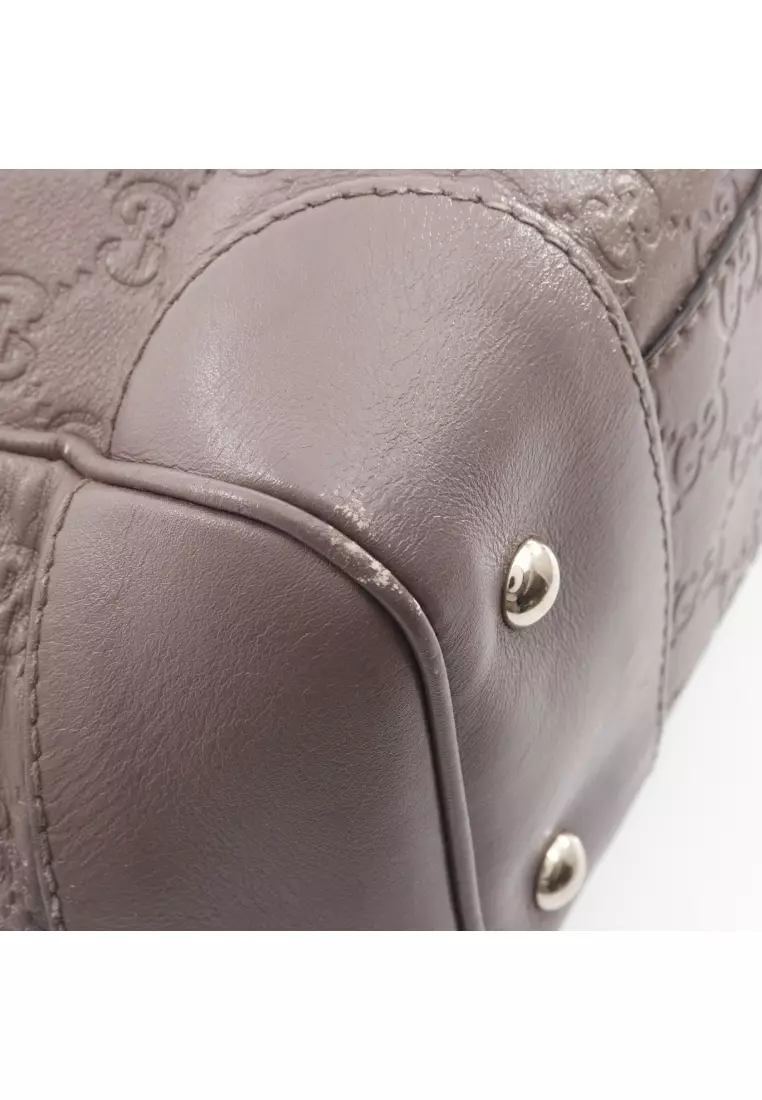 Pre-Loved Gucci mayfair gucci sima Handbag tote bag leather Dusty pink