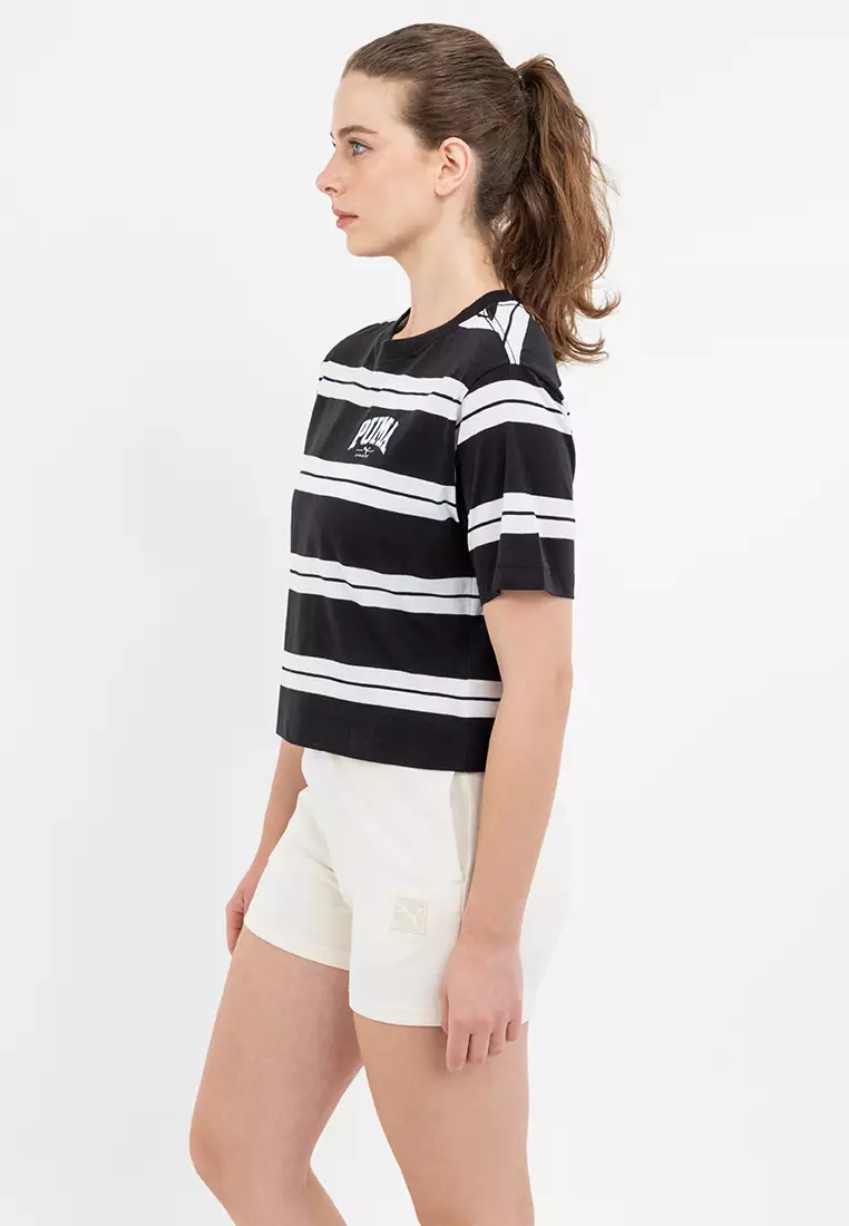 PUMA SQUAD Striped Tee Women