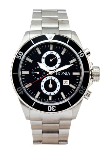 Jual BONIA Bonia B827-1332C Jam Tangan Pria - Silver Black 