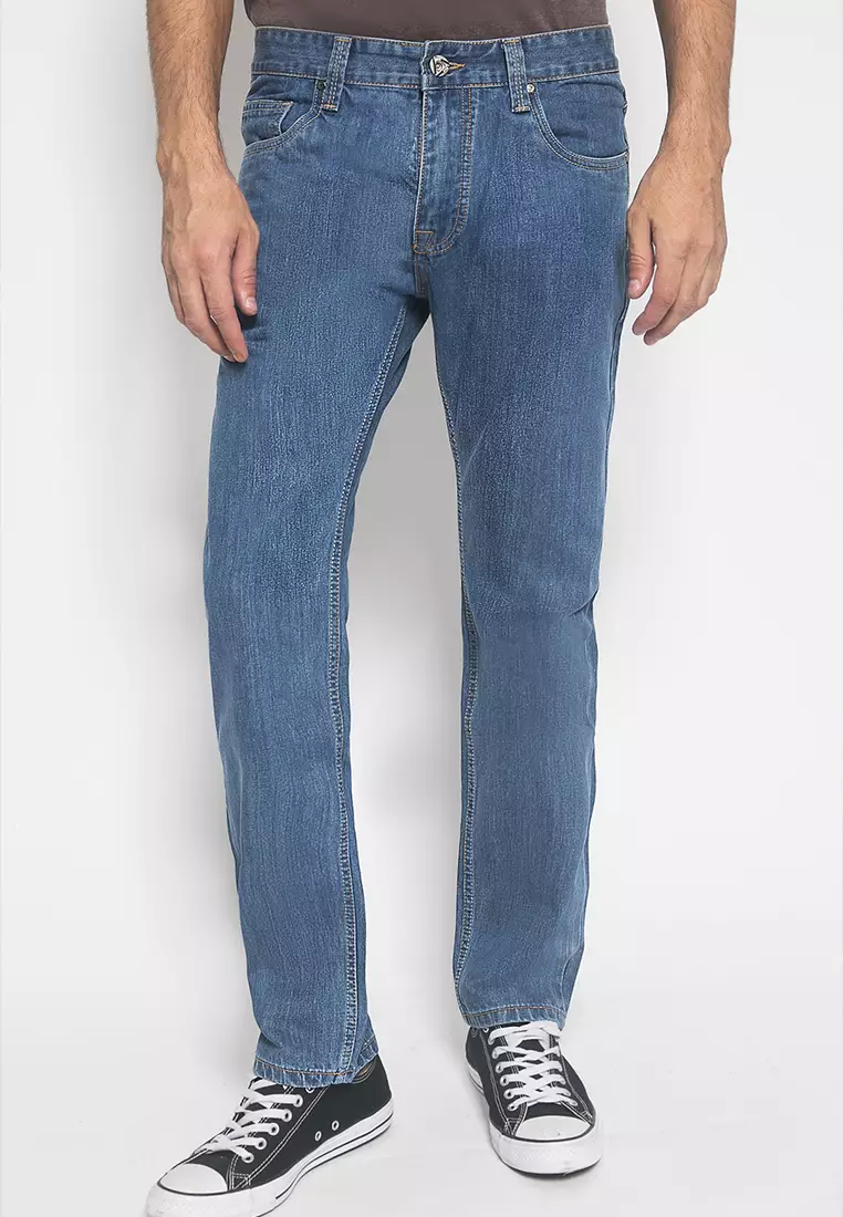 LGS - Celana Panjang Jeans Pria Blue Jeans Slim Fit - JSF.505.100.4.C