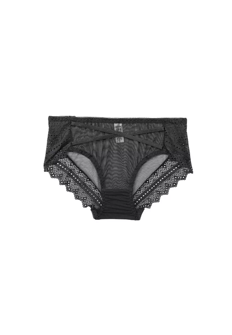 Buy ZITIQUE Women's Deep V Push Up Lace Lingerie Set (Bra and Underwear) -  Black 2024 Online