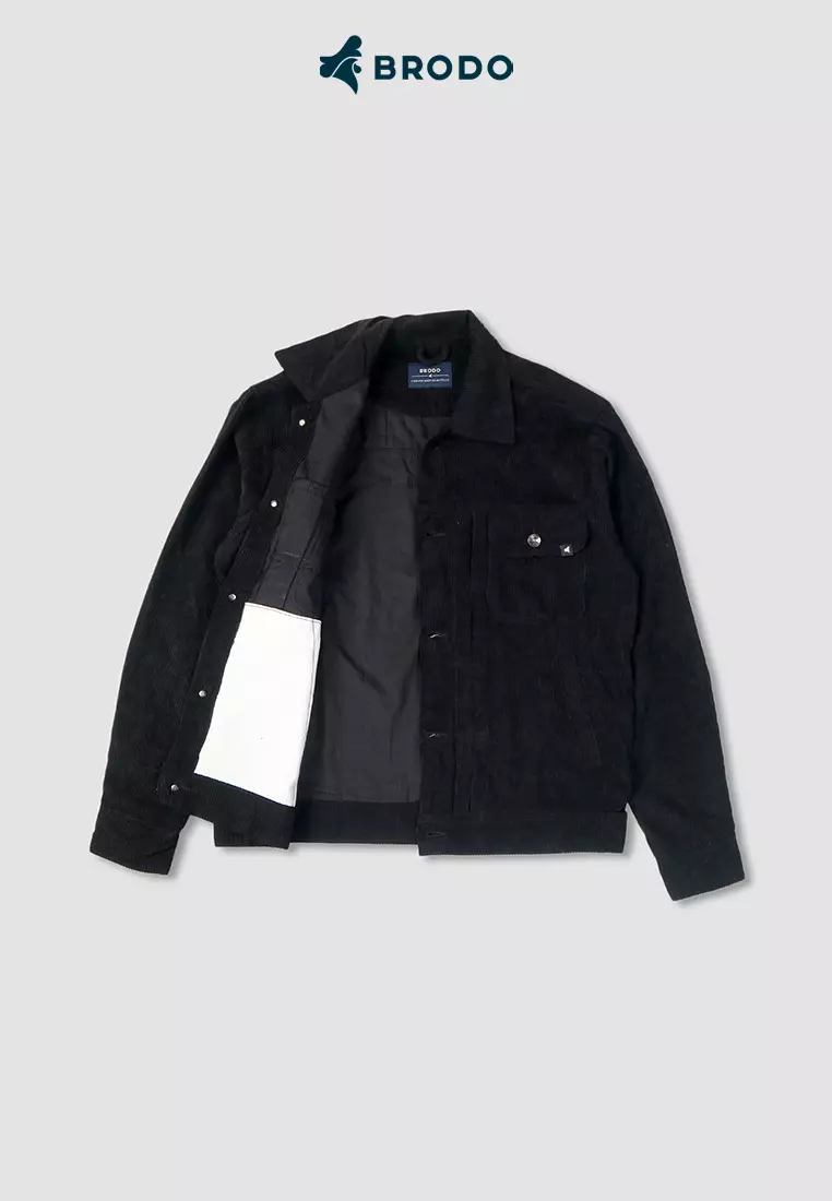 BRODO - Trucker Jacket Corduroy Black