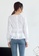 LYCKA white LBB5018 Korean Style  Spring-Summer Lady V-Neck Long Sleeve Blouse -White 561BCAA44F3A89GS_4
