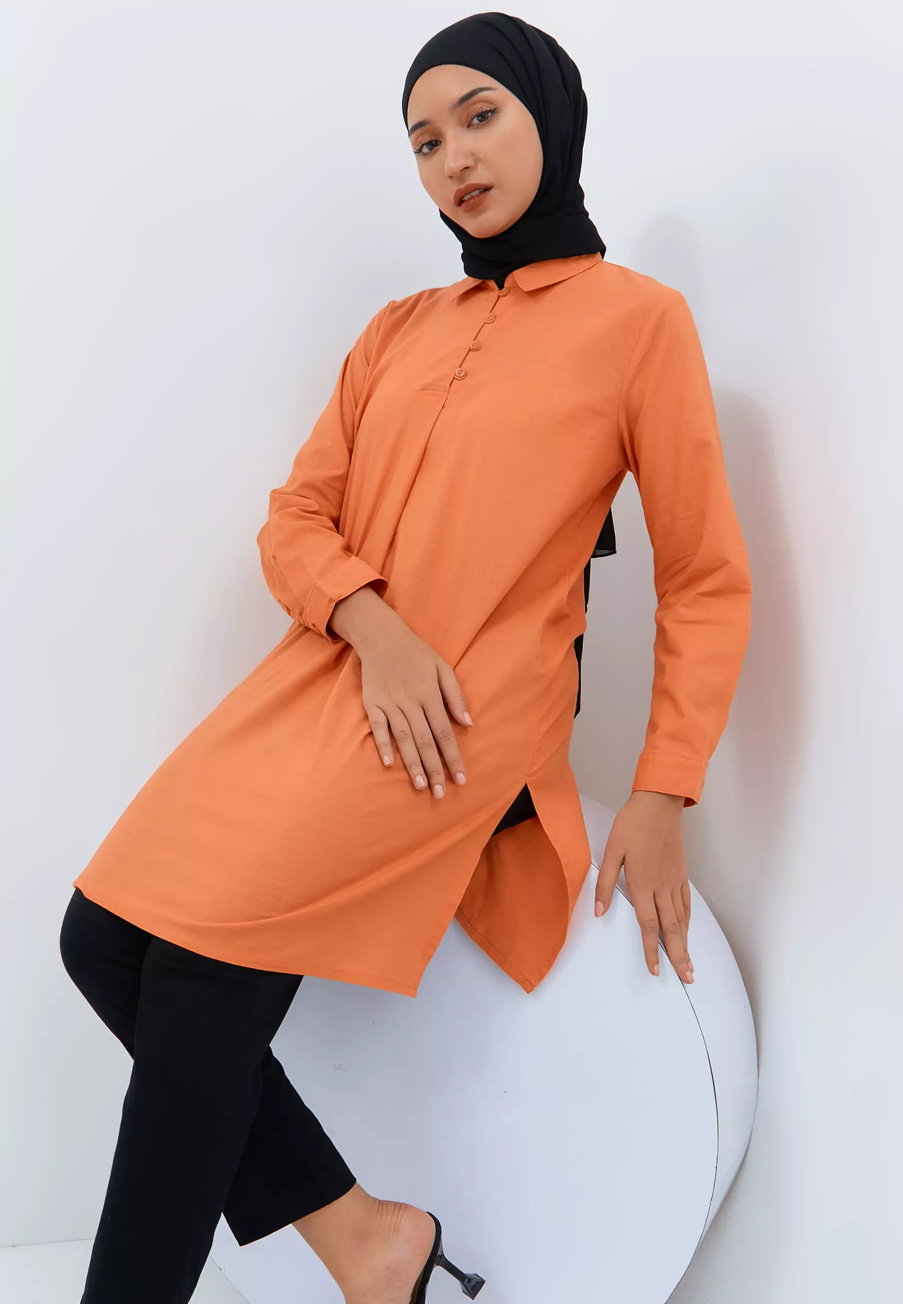 Humaira Orange Tunic (G.1708)