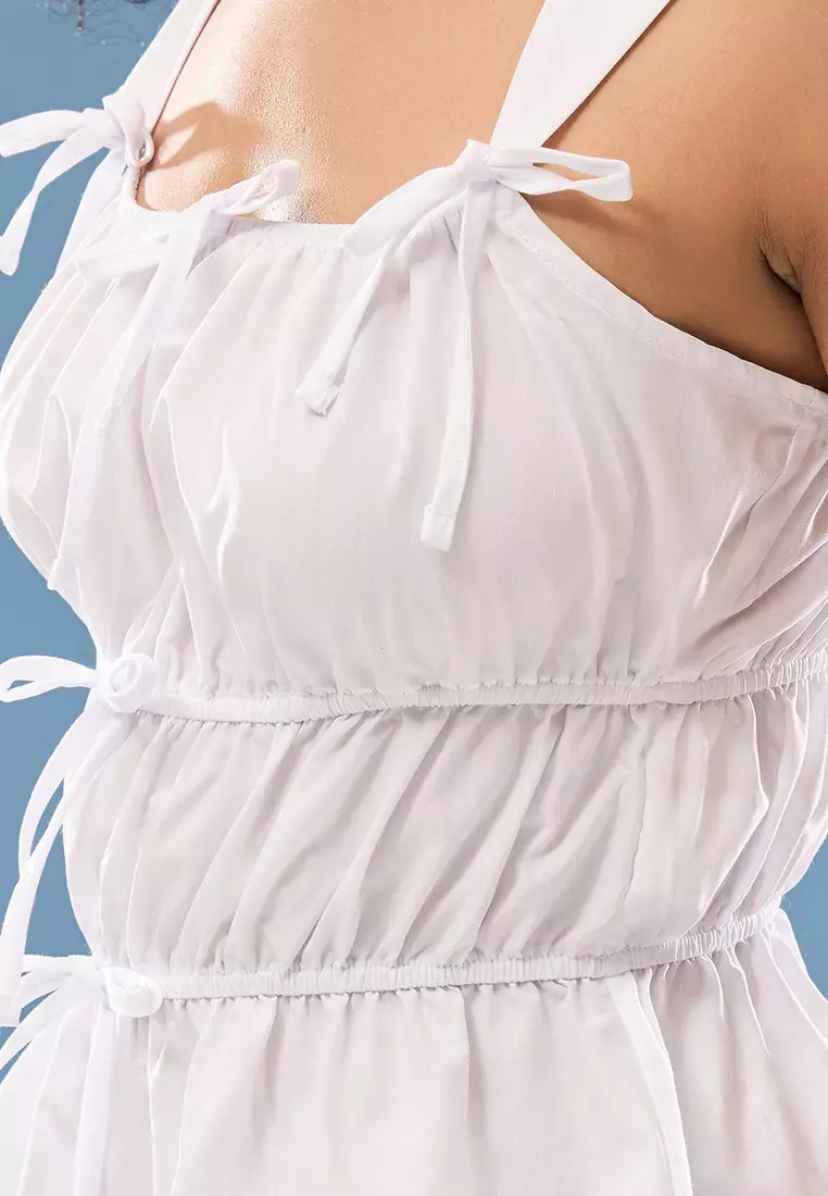 Strappy Gathered Top