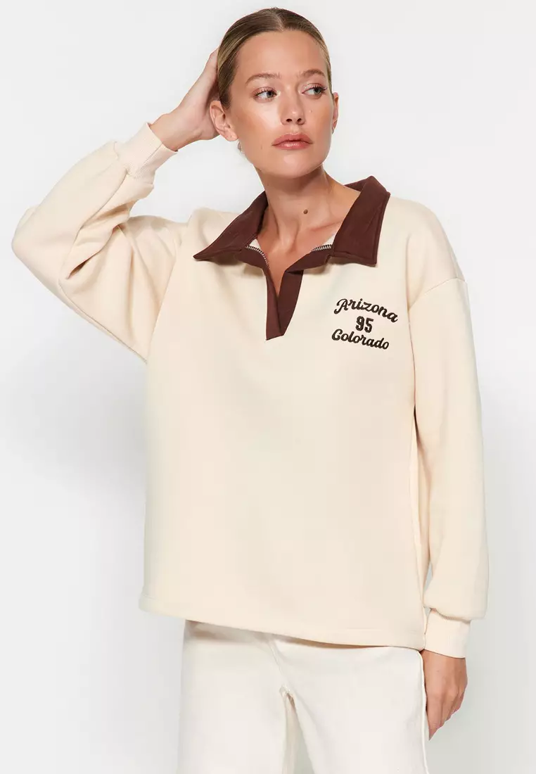 Collared Sweatshirt